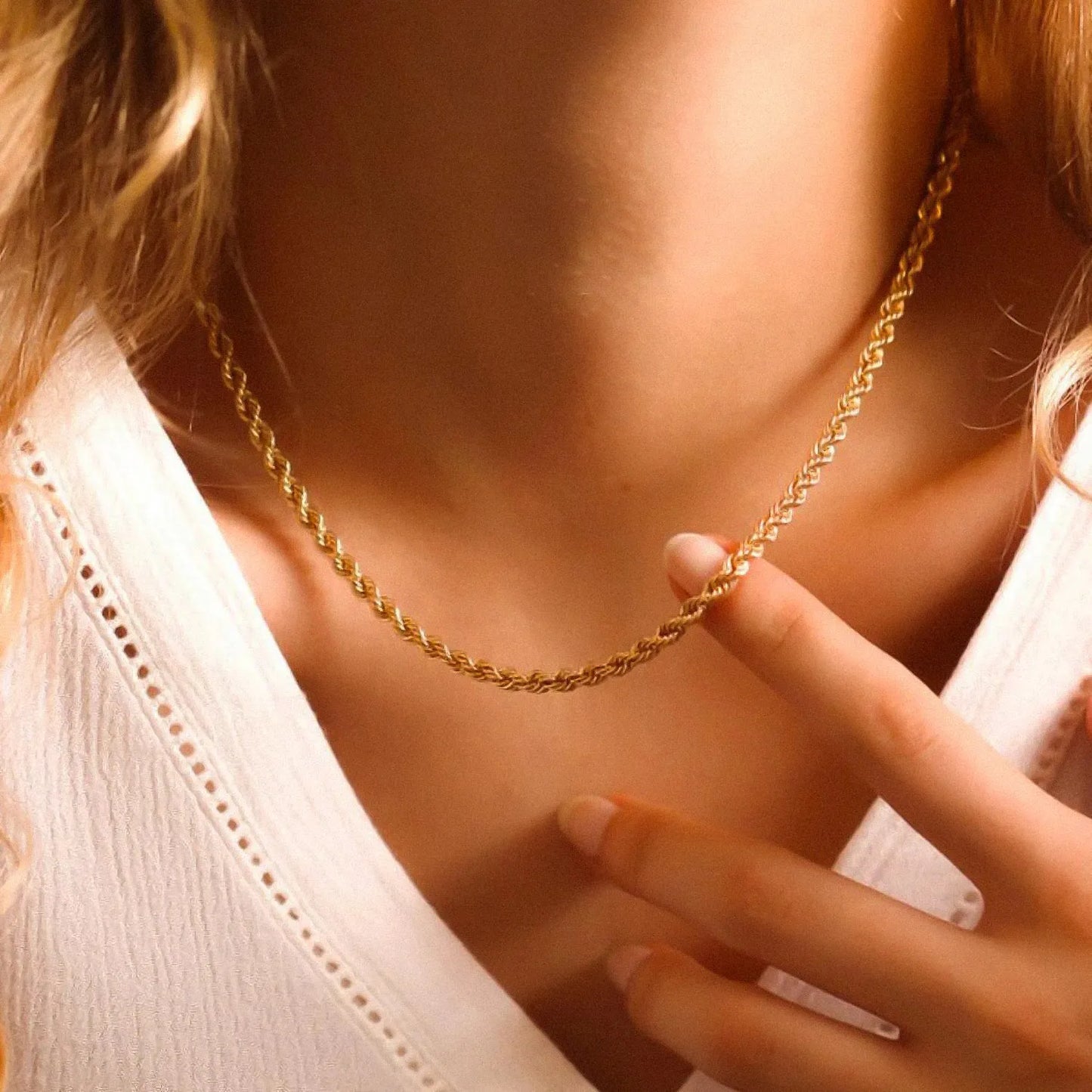18K Vergulde 'Robyn' Ketting