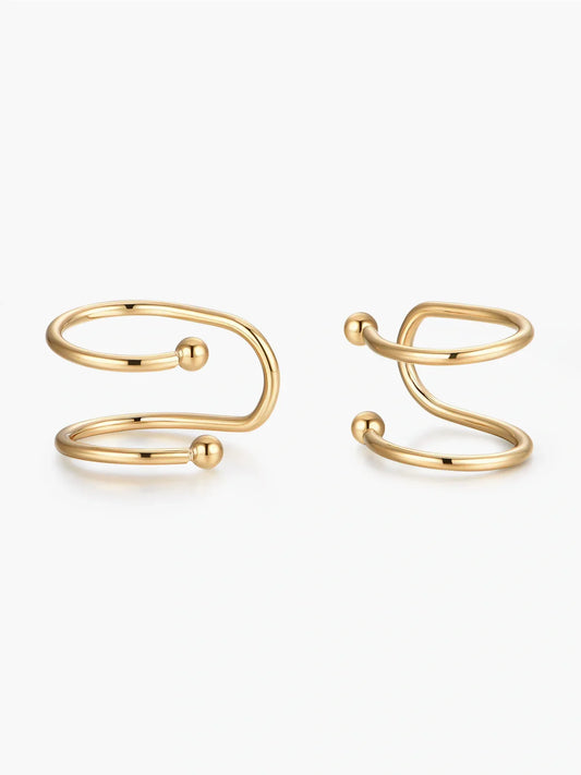 18K Vergulde Ohr-Cuffs