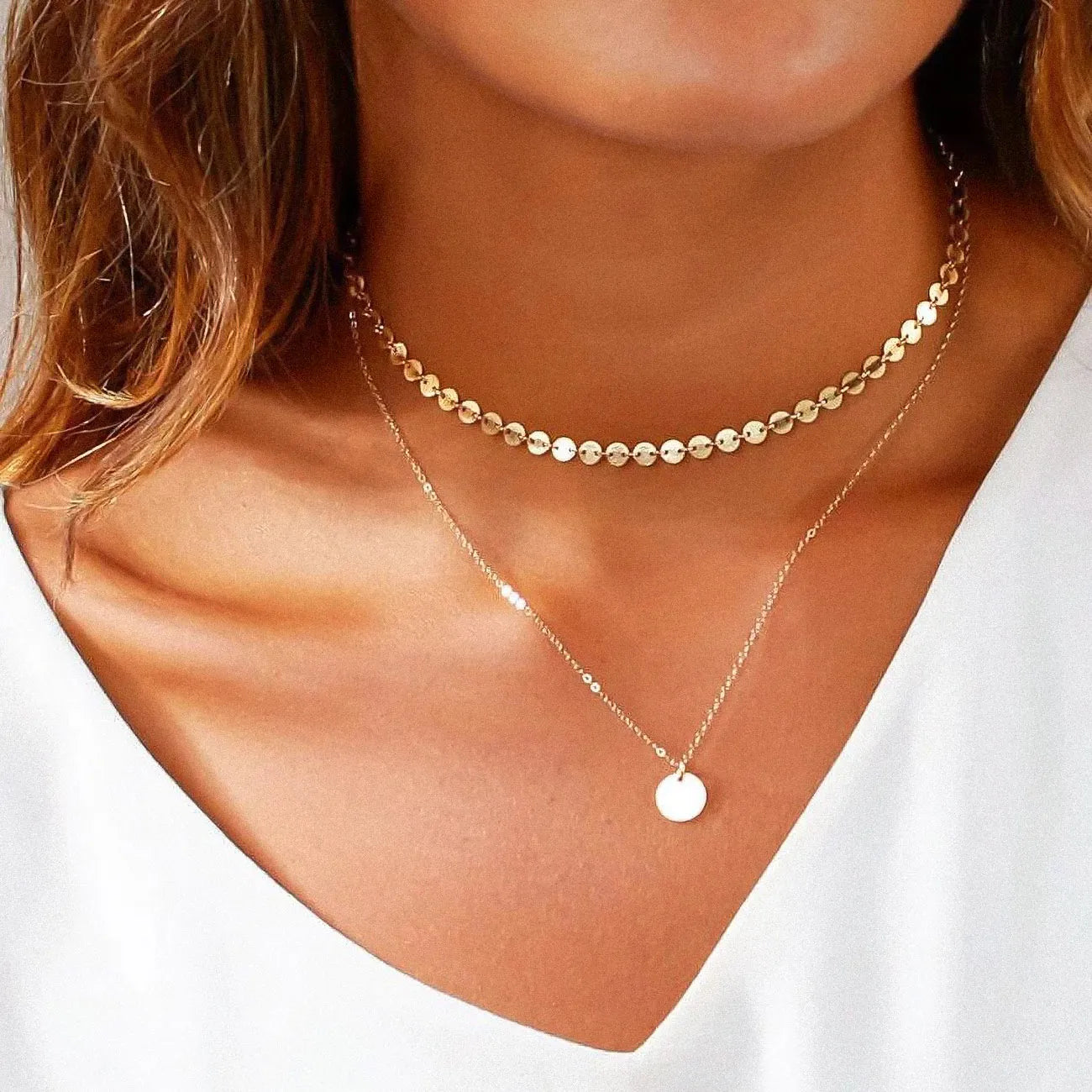 18K Vergulde 'Lynn' Ketting