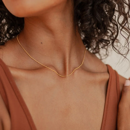 18K Vergulde Amelie-Ketting