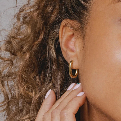 18K Vergulde Oorbellen | Celestia Hoops