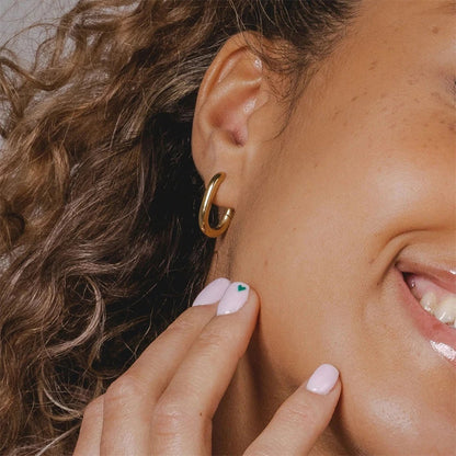 18K Vergulde Oorbellen | Celestia Hoops