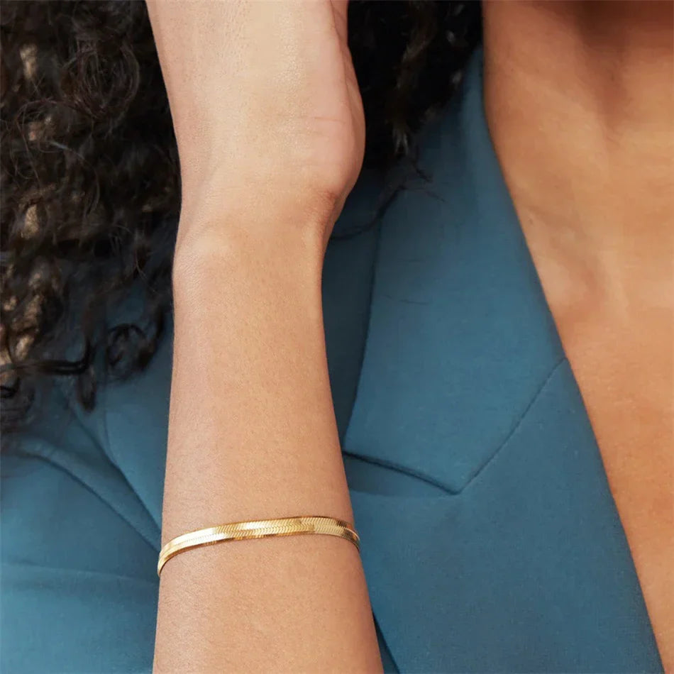 18K Vergulde Armband | Slange Pythona
