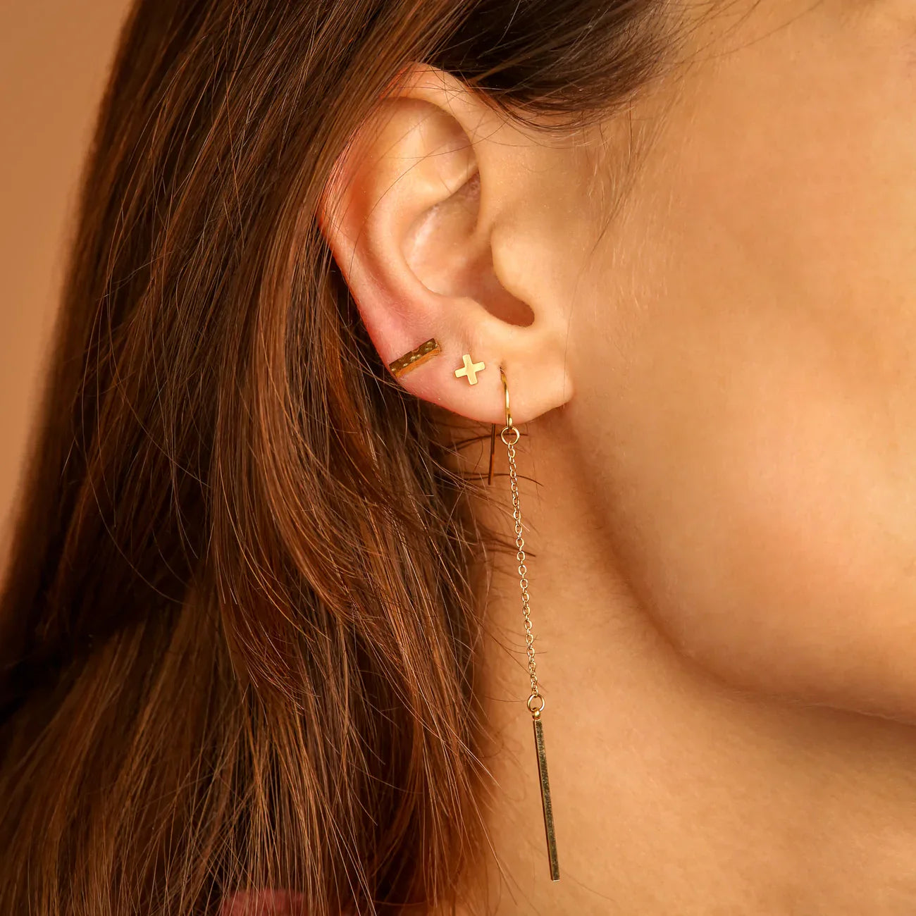 18K Vergulde Oorbellen | Jasmine Stecker