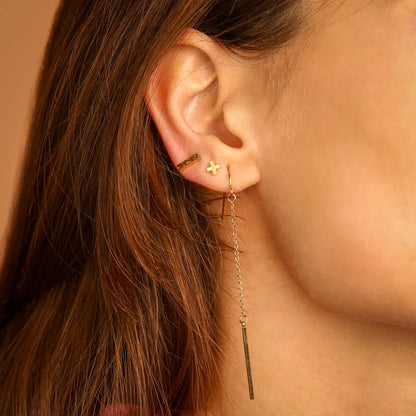 18K Vergulde Oorbellen | Jasmine Stecker