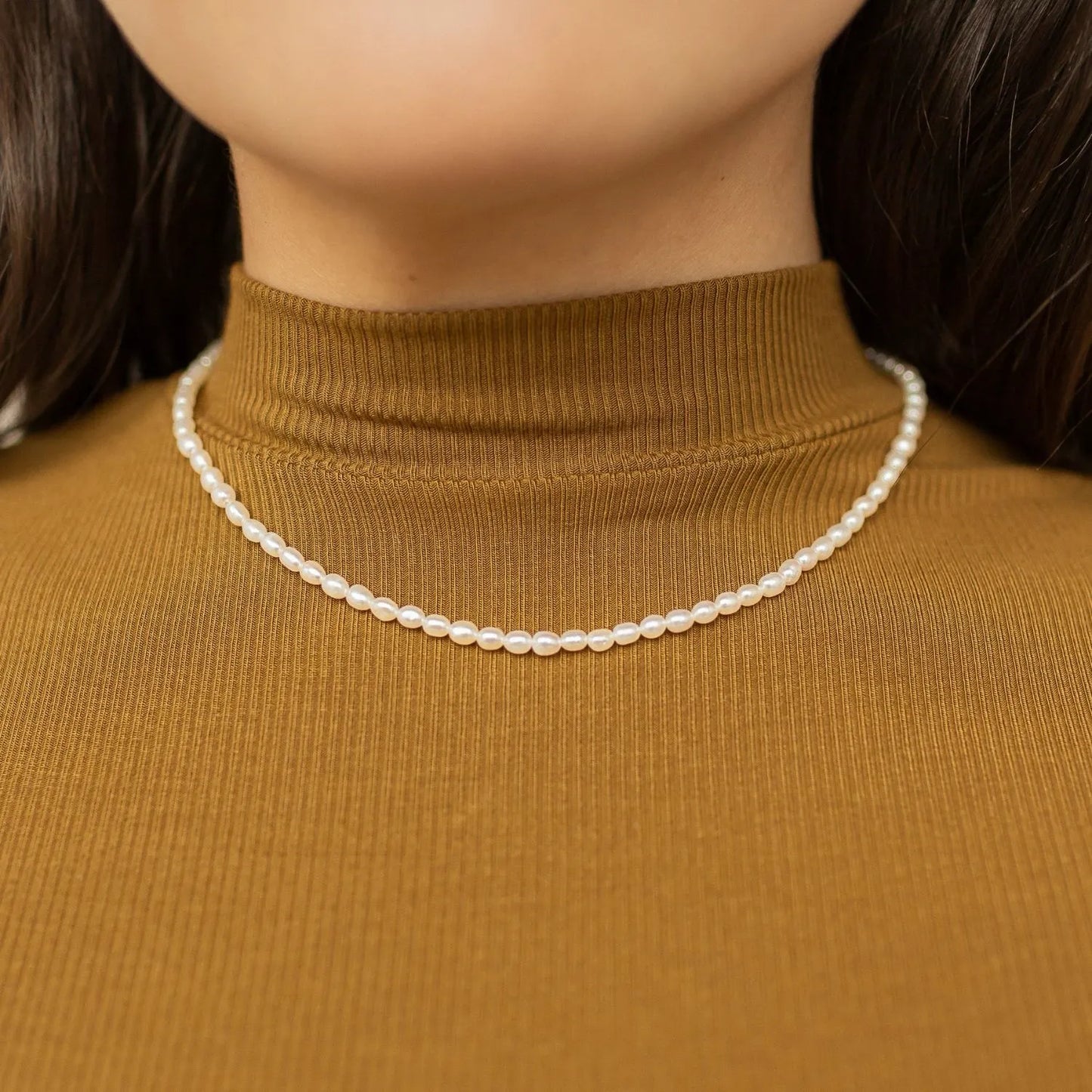18K Vergulde Vergedete 'Perlina' Parel-Ketting