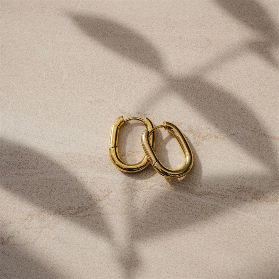 18K Vergulde Oorbellen | Celestia Hoops