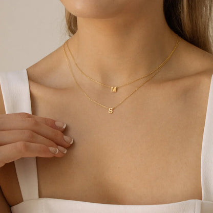 18K Vergulde Letterketting