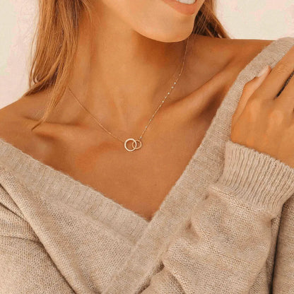 18K Vergulde 'Taylor Twins' Ketting