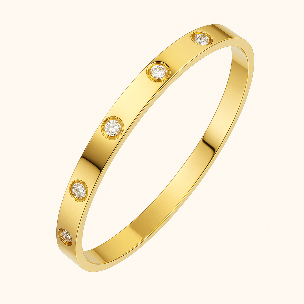 18K Vergulde Armband | Luxe met Zirkonia