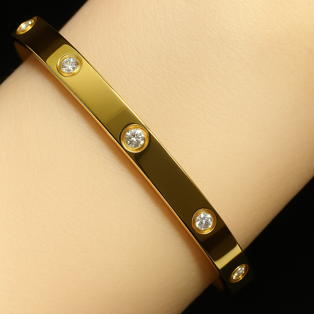 18K Vergulde Armband | Luxe met Zirkonia
