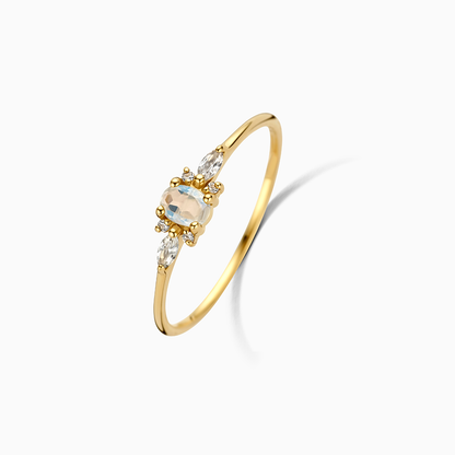 18K Vergulde Ring | Zirkonia