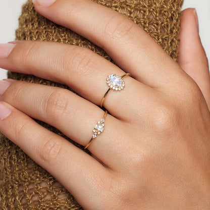 18K Vergulde Ring | Zirkonia