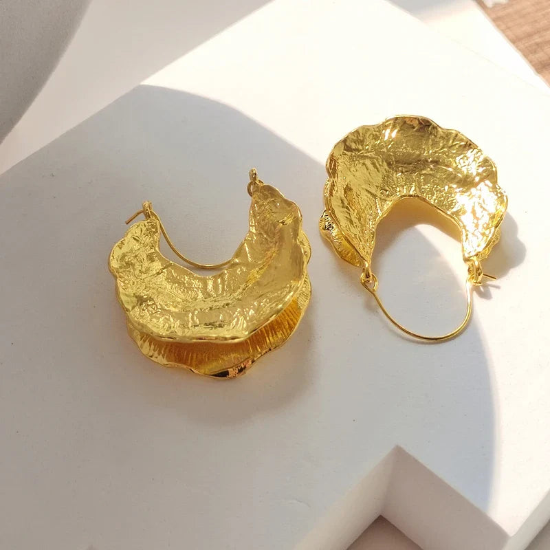 18K Vergulde Oorbellen | Halve Pompoen