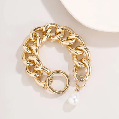 18K Vergulde Armband | Groot Parelstijl