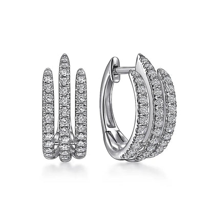 925S Vergulde Oorbellen | Zirkonia Kristal