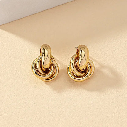 18K Vergulde Oorbellen | Knoop