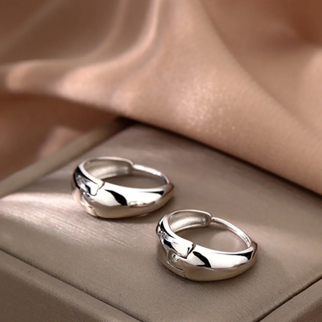 925S Vergulde Oorbellen | Kleine Ring