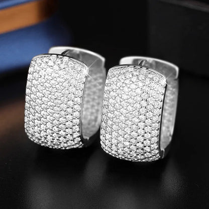 925 Sterling Zilver Vergulde Steentjes Oorbellen