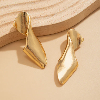 18K Vergulde Oorbellen | Vintage-stijl Gedraaide