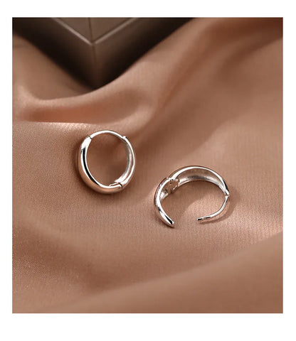 925 Sterling Zilver Vergulde Halve Druppel Oorbellen