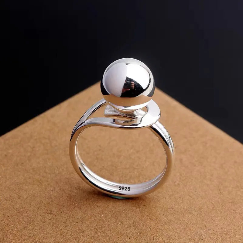925S Vergulde Ring | Verstelbare Bol