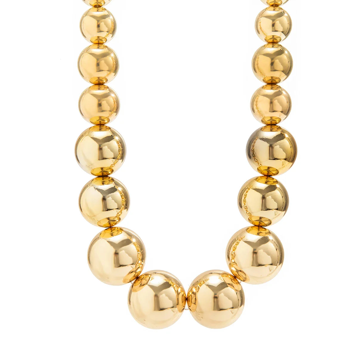 18-karaat Goud Vergulde Parelvormige Choker-ketting