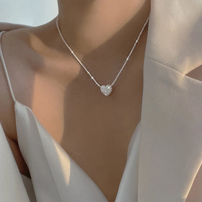 925 Sterling Vergulde Hartvorm Ketting