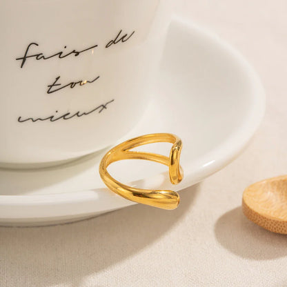 18K Vergulde Ring | Verstelbare Stijlvolle
