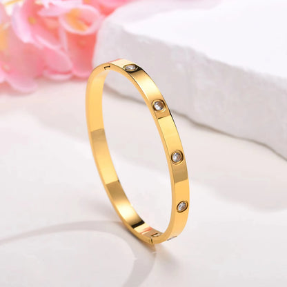 18K Vergulde Armband | Luxe met Zirkonia