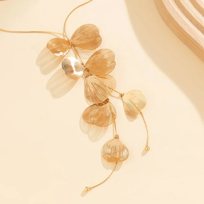18K Vergulde Ketting | Bladvorm Lichte