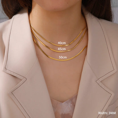 18K Vergulde Ketting | Choker In Verschillende Maten