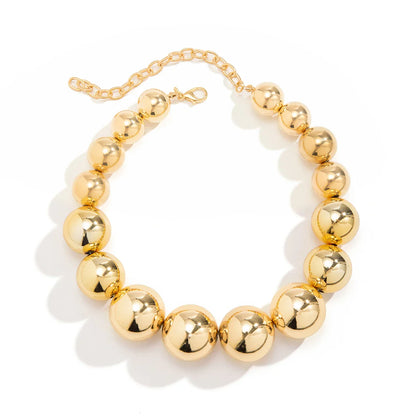 18-karaat Goud Vergulde Parelvormige Choker-ketting