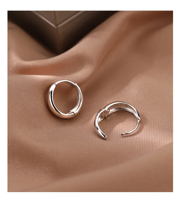 925S Vergulde Oorbellen | Kleine Ring