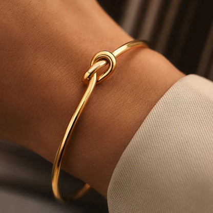 18K Vergulde Armband | Knoop