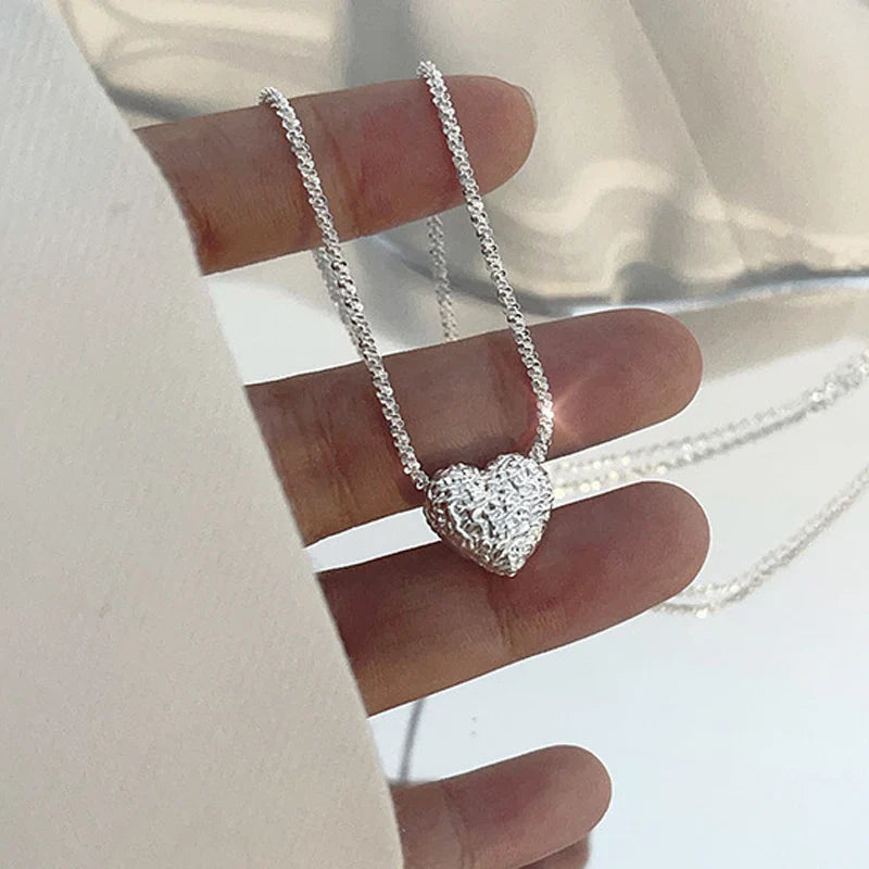 925 Sterling Vergulde Hartvorm Ketting