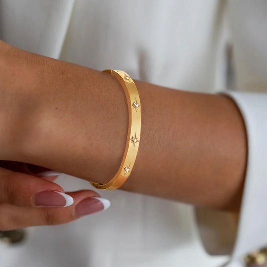 18K Vergulde Armband | met Zirkonia