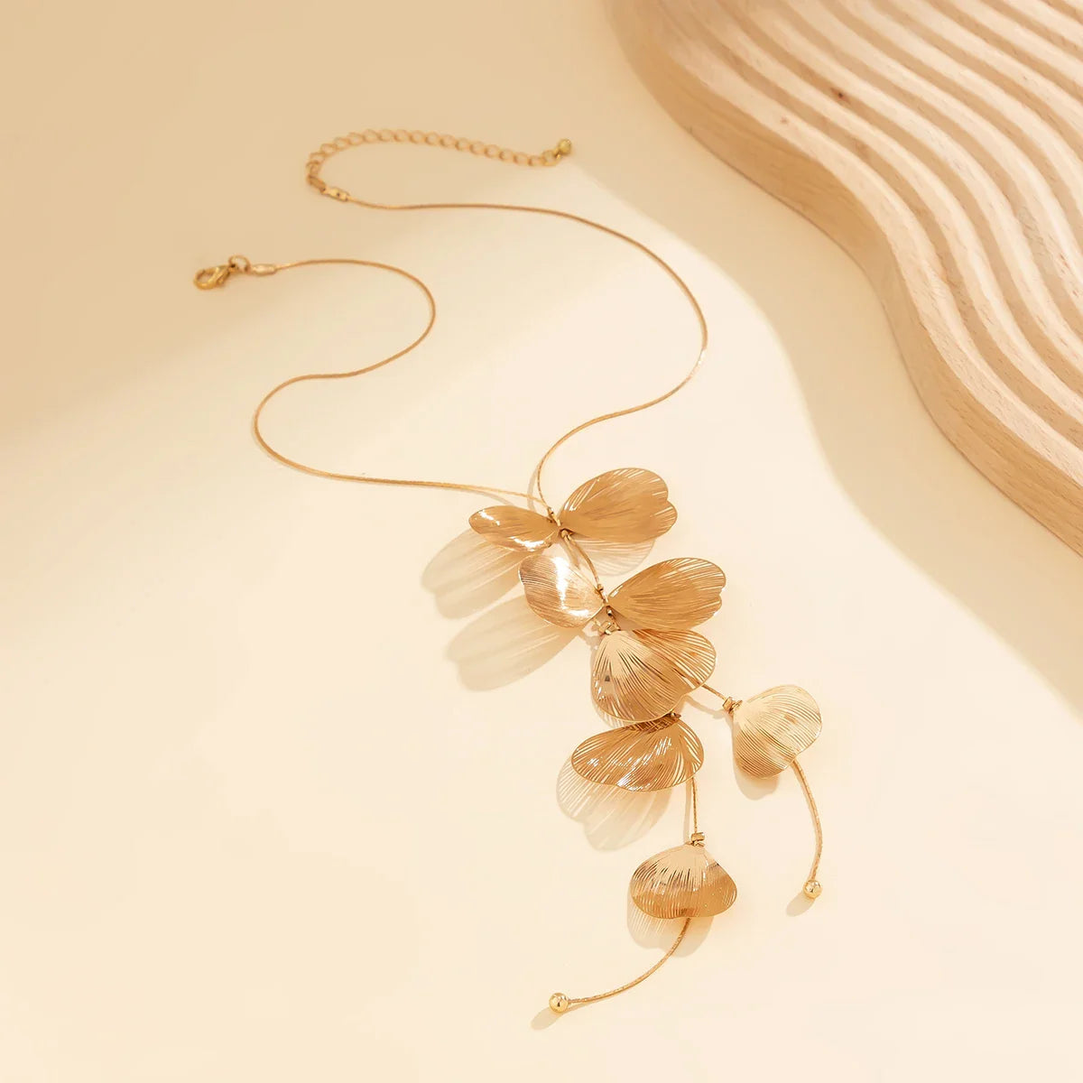 18K Vergulde Ketting | Bladvorm Lichte