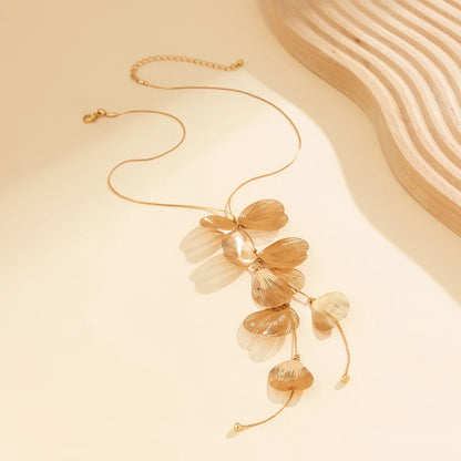 18K Vergulde Ketting | Bladvorm Lichte