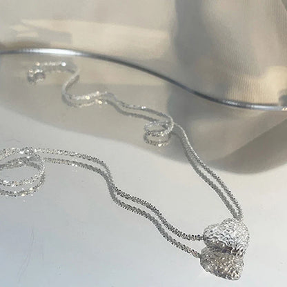 925 Sterling Vergulde Hartvorm Ketting