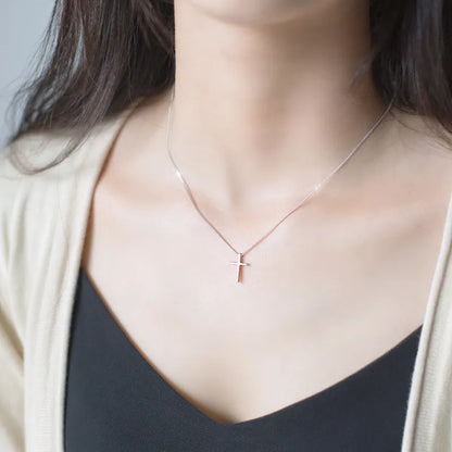 925S Vergulde Kruisketting