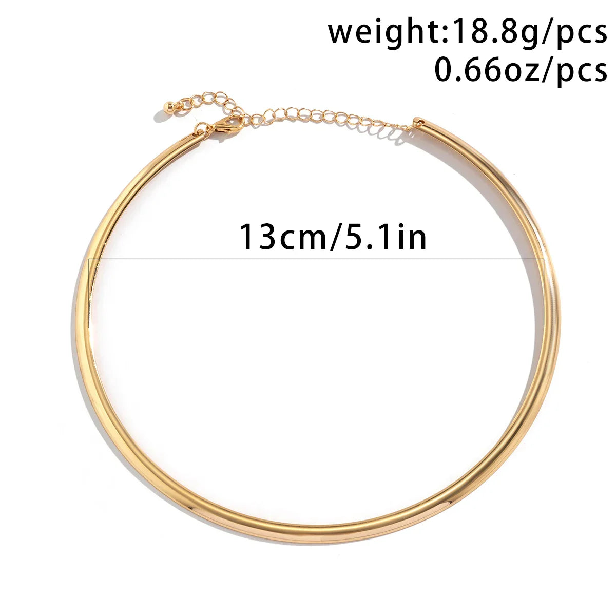 18-karaat Goud Vergulde Choker-ketting