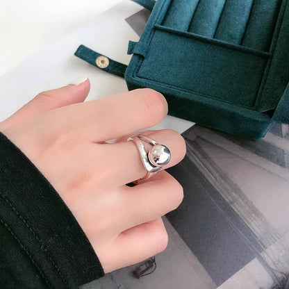 925S Vergulde Ring | Verstelbare Bol