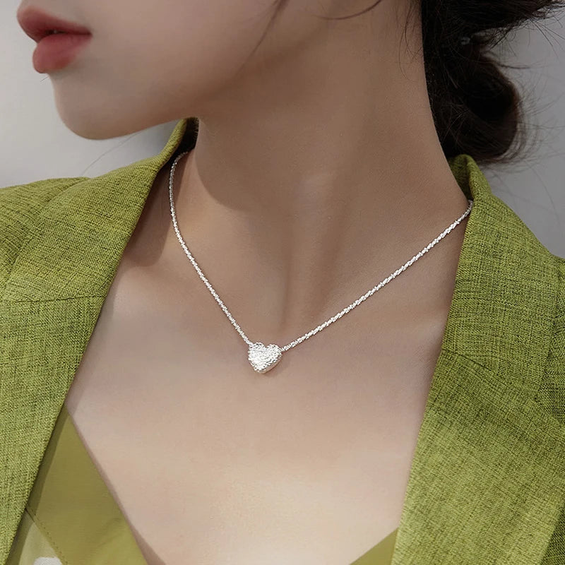 925 Sterling Vergulde Hartvorm Ketting