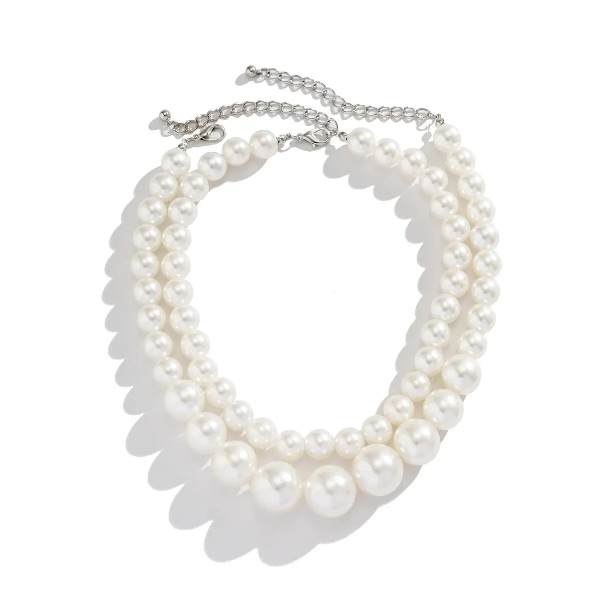 Parelstijl Dubbele Choker-ketting