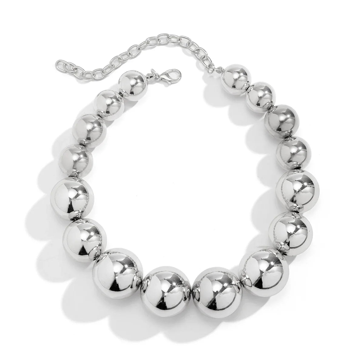 925 Sterling Zilver Vergulde Parelvormige Choker-ketting