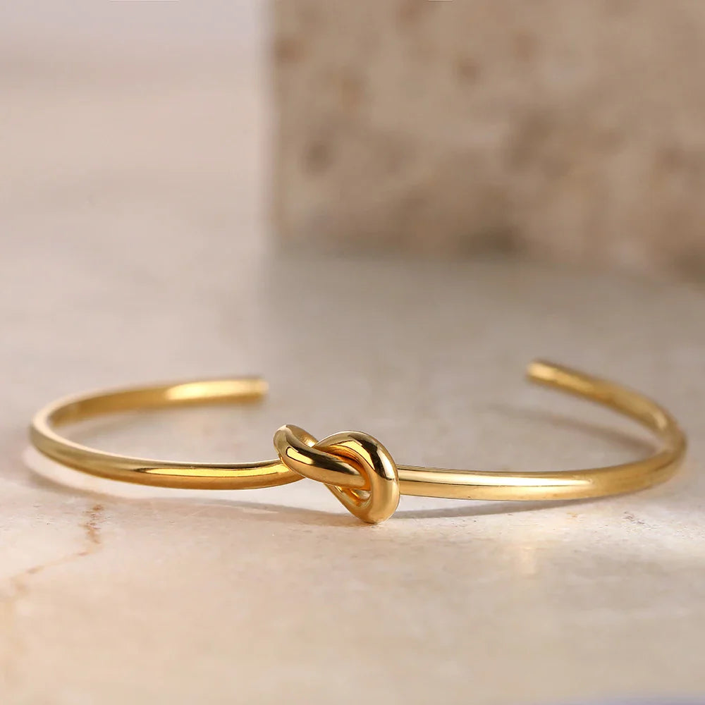 18K Vergulde Armband | Knoop