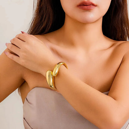 18-karaat Goud Verguld Luxe Druppel Armband