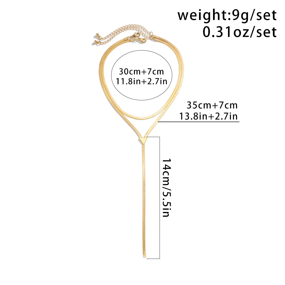 18K Vergulde Ketting | Lange Slangen