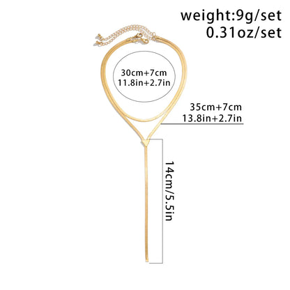 18K Vergulde Ketting | Lange Slangen